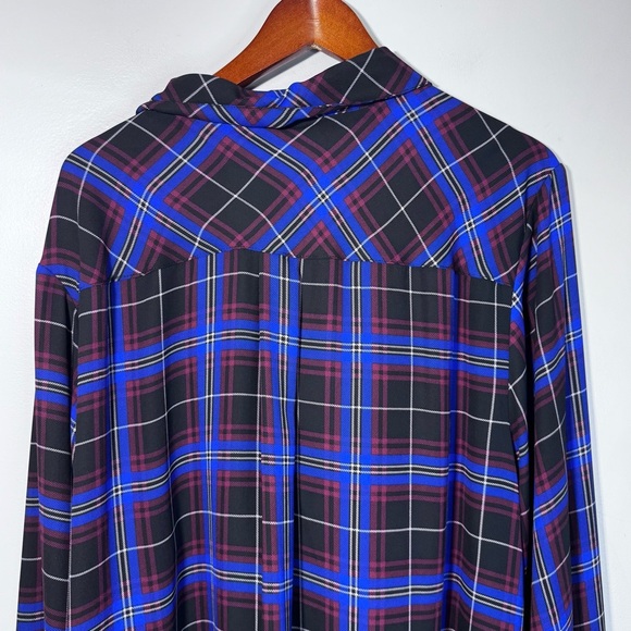 Torrid Challis Button-Down Long Sleeve Shirt Lightweight Sheer Size 5X - Picture 7 of 10